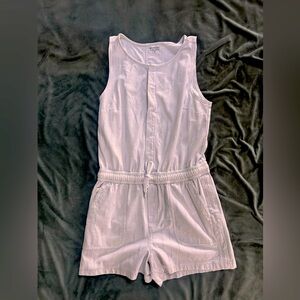 Athleta White Sleeveless Romper – Size Medium